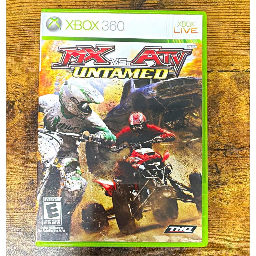 THQ MX vs. ATV Untamed w/Manual Case Xbox 360 NTSC E-Everyone